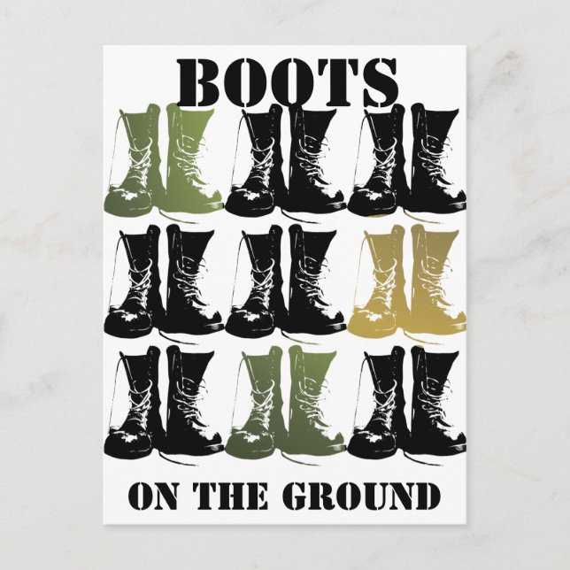 Boots on the Ground Postcard (Front)