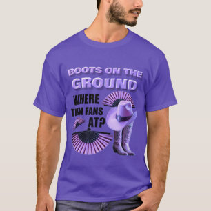 BOOTS ON THE GROUND (PURP) T-Shirt
