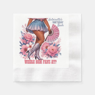 Boots on the Ground Western Glam Cowgirl Napkin