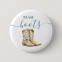 Boots or Bows Gender Reveal Blue Team Boy