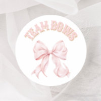 Boots or Bows Gender Reveal Voting Stickers