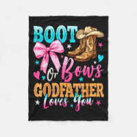 Boots Or Bows Godfather Loves You Gender Reveal Fa
