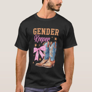 Boots Or Bows Keeper of The Gender Reveal Family M T-Shirt