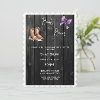 Boots or Bows? Only the Baby Knows!  Save The Date
