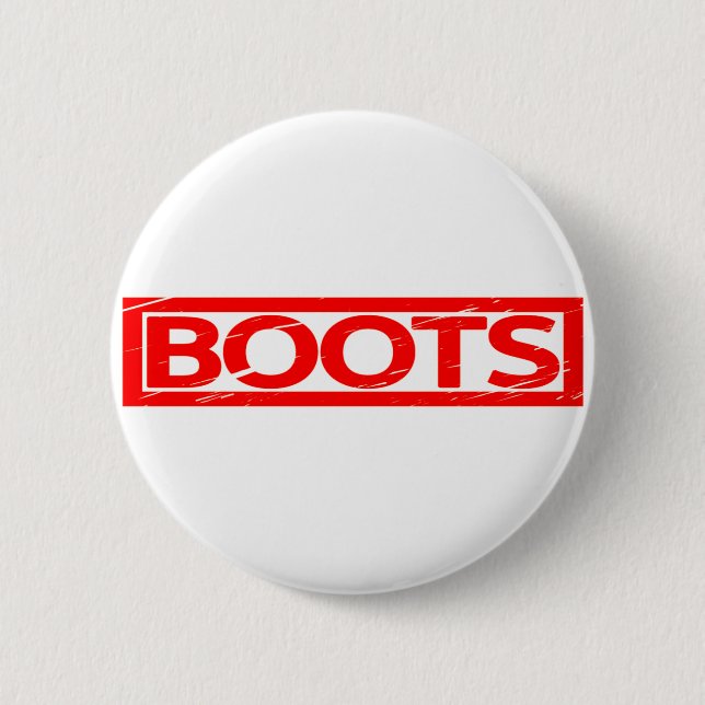 Boots Stamp 6 Cm Round Badge (Front)