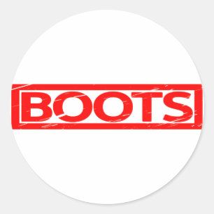 Boots Stamp Classic Round Sticker