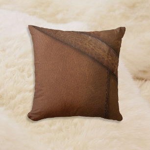 Bootstrap Work Faux Leather Cushion