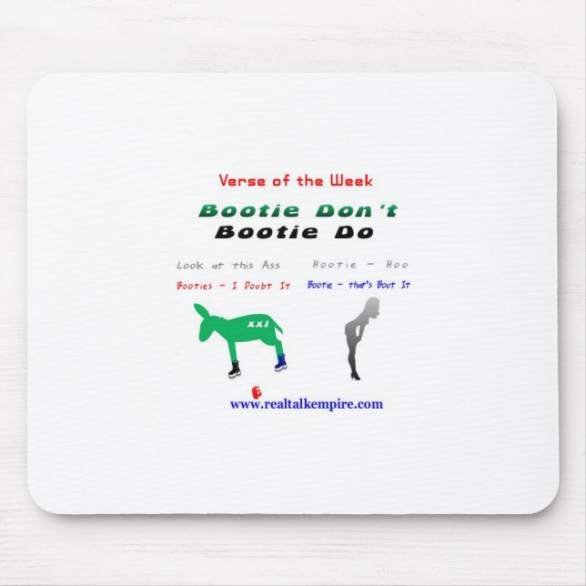 booty don't - mouse mat (Front)