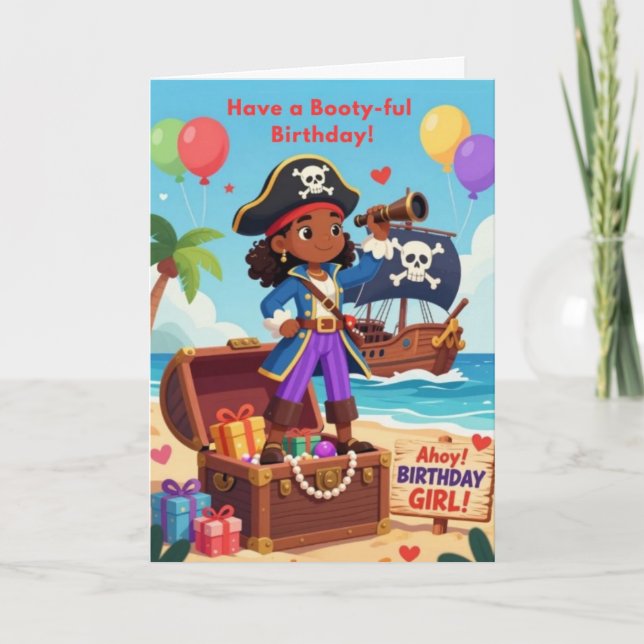 Booty-ful Celebration Birthday Card (Front)