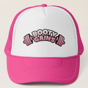 Booty Gains - Women's Novelty Motivational Workout Trucker Hat
