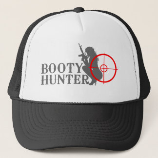 Booty Hunter on Black Trucker Hat