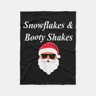 Booty Shake Christmas Funny Naughty Dirty Raunchy  Fleece Blanket