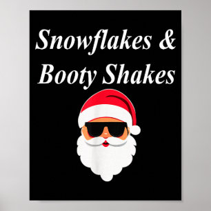 Booty Shake Christmas Funny Naughty Dirty Raunchy Poster