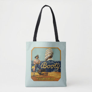 Booty   Vintage Citrus Label Tote Bag