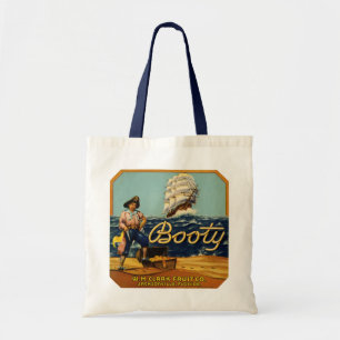 Booty   Vintage Citrus Label Tote Bag