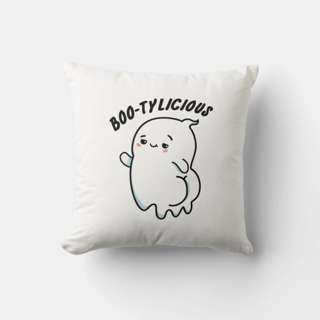 Bootylicious Funny Ghost Pun  Cushion (Front)
