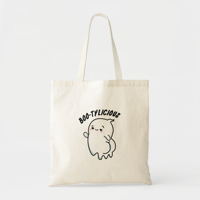 Bootylicious Funny Ghost Pun  Tote Bag (Front)