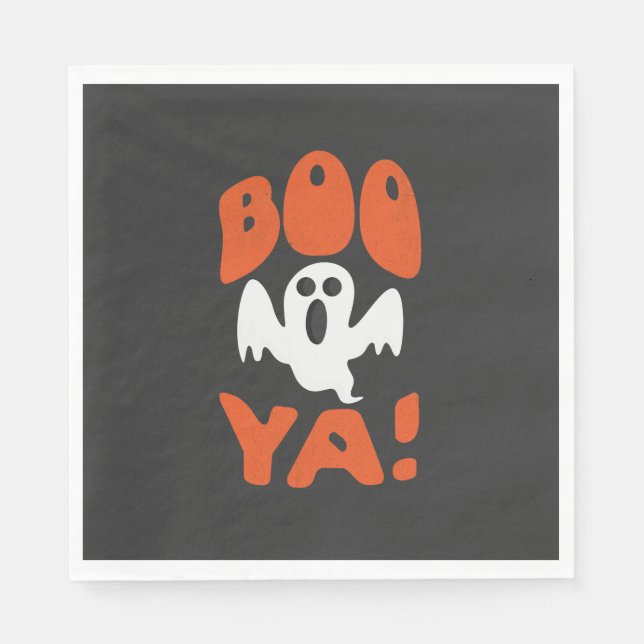 Booya! Halloween Scary Goblin Halloween Napkin (Front)