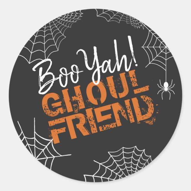 BooYah Ghoul Friend Halloween ID684 Classic Round Sticker (Front)