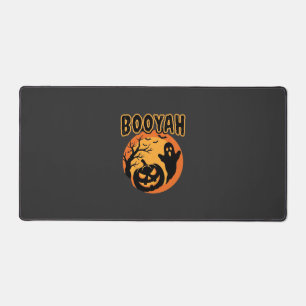 Booyah Halloween Ghost Pumpkin Design Desk Mat