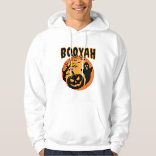Booyah Halloween Ghost Pumpkin Design Hoodie