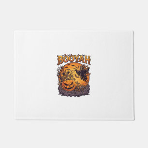 Booyah Halloween Pumpkin Grim Reaper Orange Moon_1 Doormat