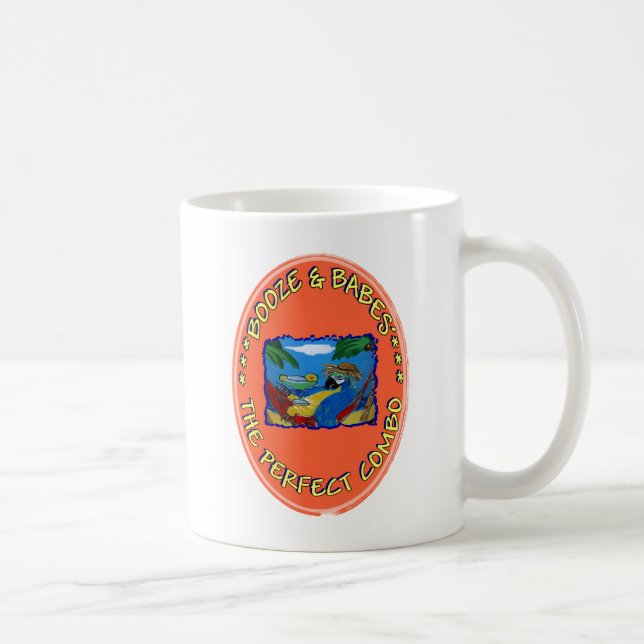 Booze and Babes Coffee Mug (Right)
