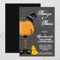 Booze and Boos Halloween Wine Glass