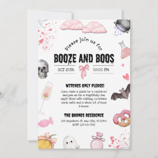 Booze and Boos Party Invitation