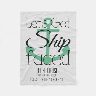 Booze Cruise, Bachelorette Weekend, Personalised Fleece Blanket