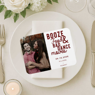 Booze Food & Bad Dance Moves Funny Date Photo Magnet