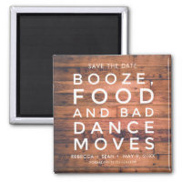 Booze Food Bad Dance Moves Rustic Country Wedding