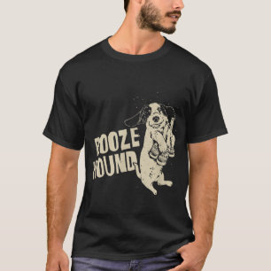 Booze Hound Beer Lover Present Drunk Basset Hound  T-Shirt
