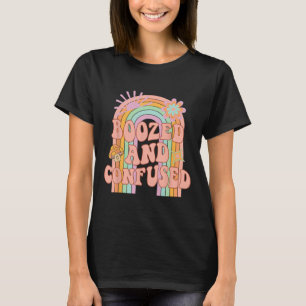 Boozed And Confused Groovy Rainbow Team Bride Bach T-Shirt