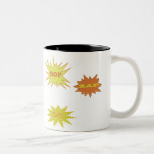 BOP ZAP ZOWIE  RETRO Two-Tone COFFEE MUG
