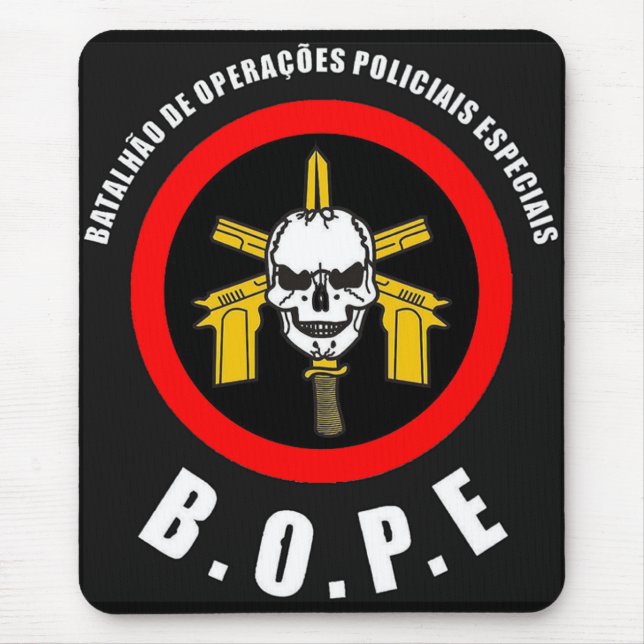BOPE Tropa De Elite Brazilian Special Police Force Mouse Mat (Front)