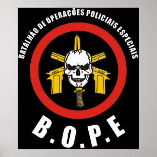 BOPE Tropa De Elite Brazilian Special Police Force Poster