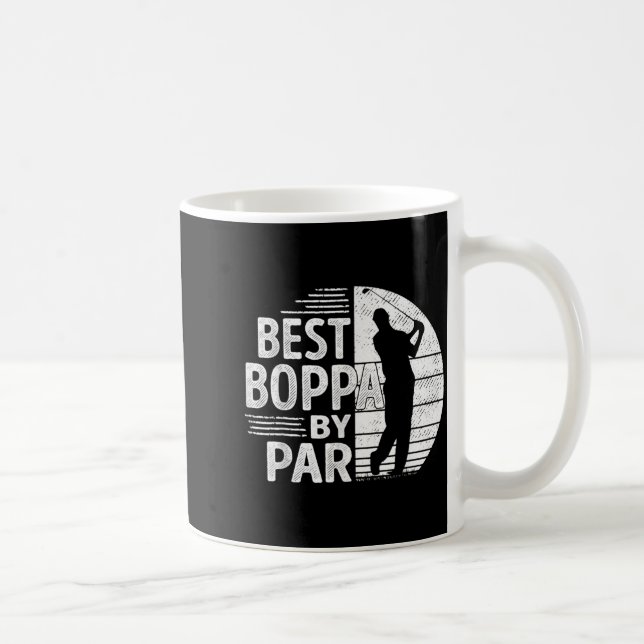 Boppa By Par, Golf Shirt Gift Grandpa, Father's Da Coffee Mug (Right)