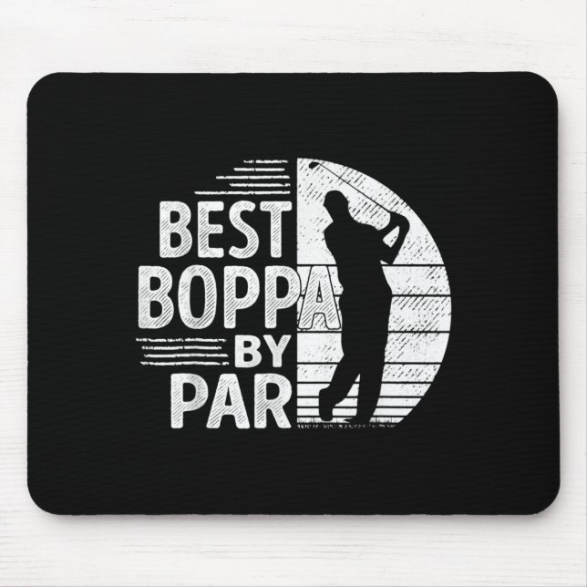 Boppa By Par, Golf Shirt Gift Grandpa, Father's Da Mouse Mat (Front)