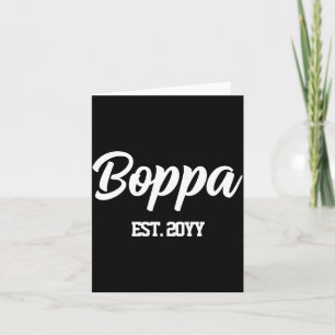 Boppa est year grandpa gift t shirt  card