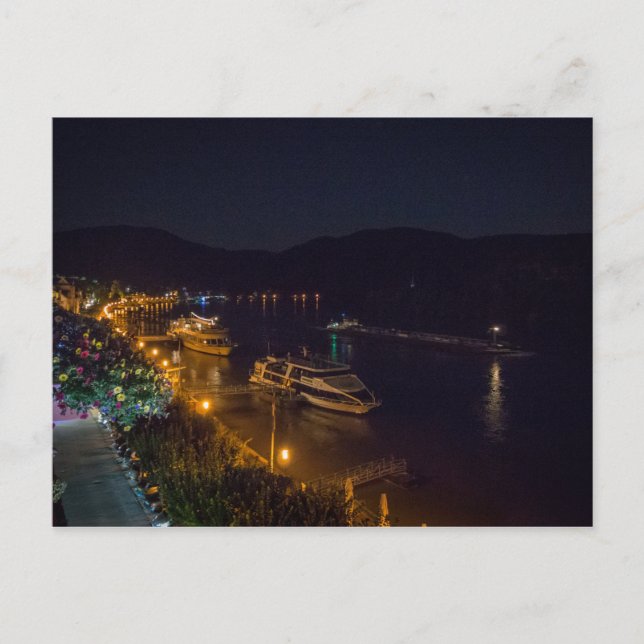 Boppard at Night - postcard (Front)