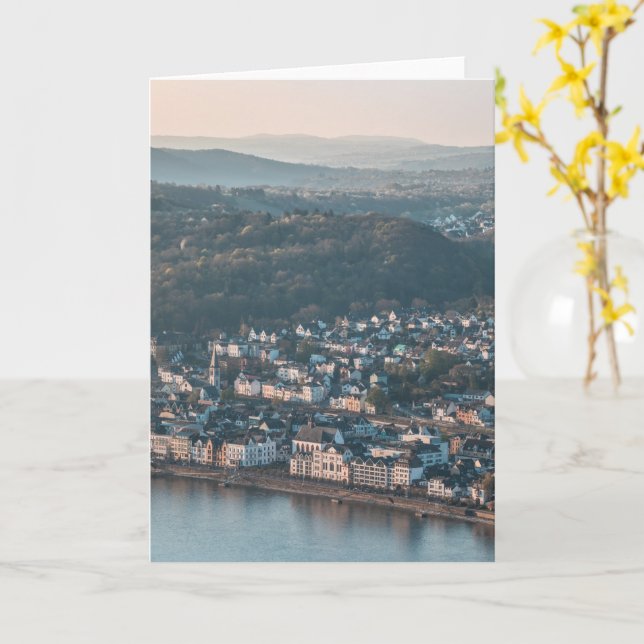 Boppard Germany Card (Yellow Flower)