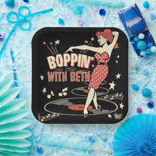 Boppin' With Beth plate (Party)