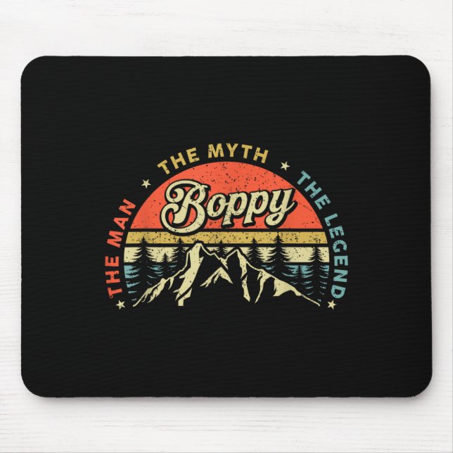 Boppy Man Myth Legend Funny Father's Day Grandpa M Mouse Mat (Front)