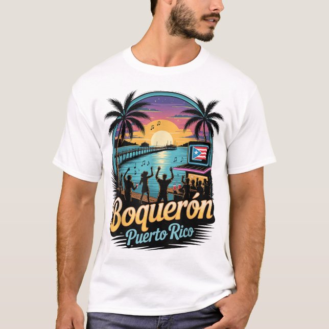 Boqueron Puerto Rico Souvenir T-Shirt (Front)