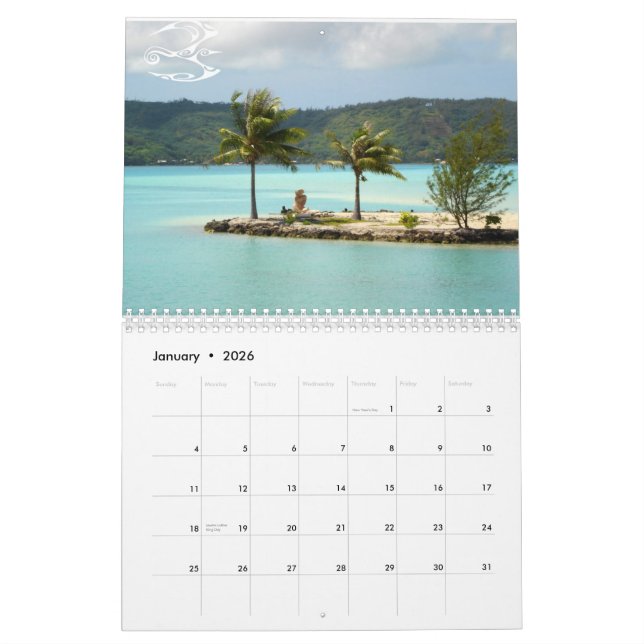 Bora Bora 2011 Calendar (Jan 2026)