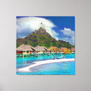 ฺBora Bora Beach Canvas Print