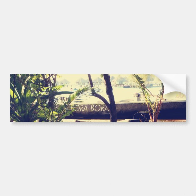 Bora Bora Bumper Sticker (Front)