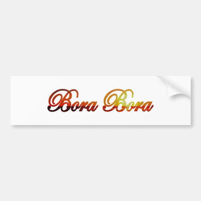 Bora Bora Bumper Sticker (Front)