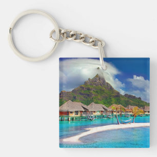 Bora Bora Caribbean Island    Key Ring